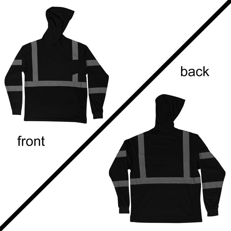 VENDACE Safety Reflective High Visibility Long Sleeve Shirts ANSI Class