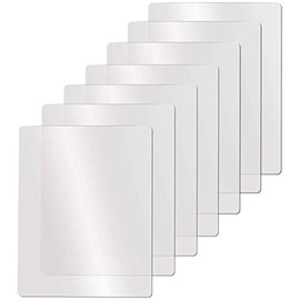 Aswalling Clear Flexible Plastic Cutting Board Mats Set, Frosted Clear Kitchen Cutting Board Clear Mats 17.5 x 12 Inches, Set of 7