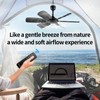 17.7" Inch Portable Ceiling Fan with Remote Control Timing 3