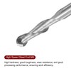 sourcing map 2pcs Ball Nose End Mill 4mm Diameter 17mm