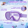 Kids Swim Goggles with Nose Cover, Anti-Leak Swim Mask with