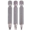 Eyech 3 Sets 3pcs Magnetic Square Head Bits Square Screw