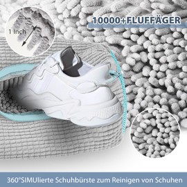 Shoe Wash Bag, Washing Machine, Pack of 2, Multi Protection Shoe Bag, Washing Machine, Reusable Wash Bag, Shoes for All Shoe Types and Sizes, Protects Both Shoes and Washing Machine (Grey)