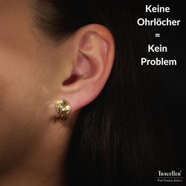 Traveller Women's Crystal Clip Earrings, Crystal