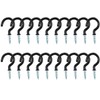 uxcell 20pcs Cup Ceiling Hooks 1 Inch Vinyl Coated Metal