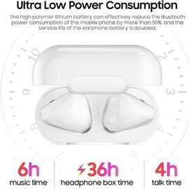 AVOLVO Wireless Earbuds, Bluetooth 5.3 Headphones NEW Wireless Headphones with 4 ENC Mic, 36H Bluetooth Earphones in Ear Noise Cancelling Deep Bass, Mini Ear Buds Bluetooth Earbuds IP7 Waterproof