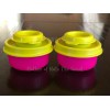 TUPPERWARE SMIDGET Salt and Pepper Shakers Spice Mini Travel Green