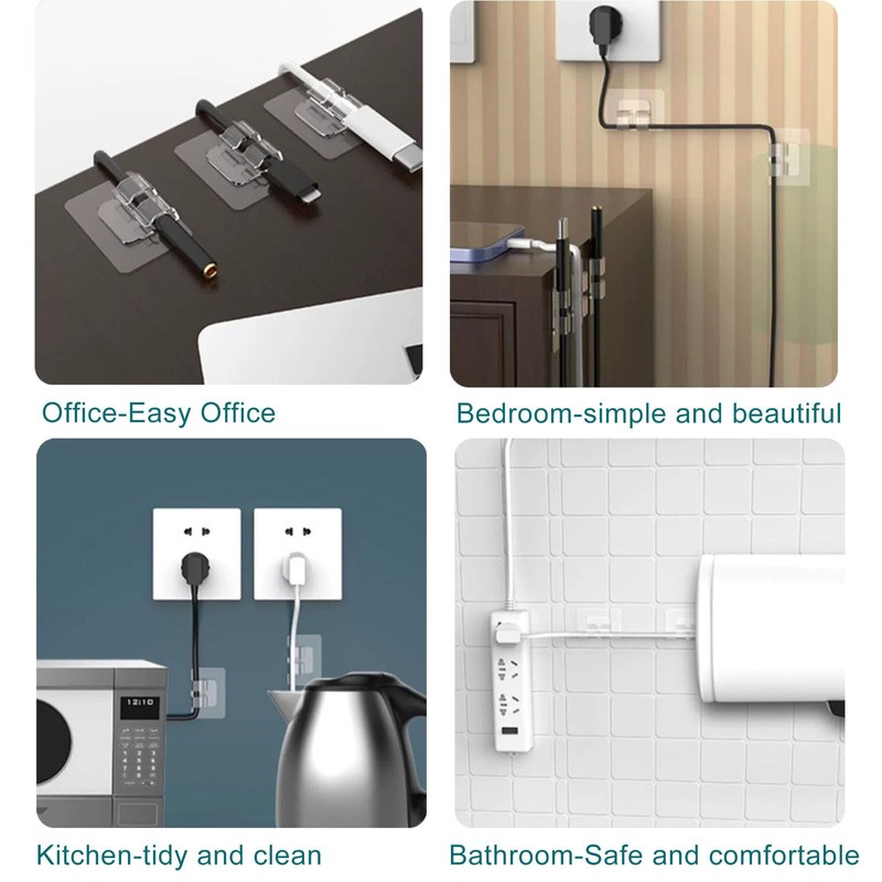 EYBDYB 50 PCS Weatherproof Outdoor Light Clips | Heavy-Duty Adhesive