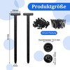 Pack of 100 Universal Cable Tie Buckle, Nylon Cable Ties,