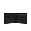 Lacoste Cartera Billfold Classic mediana de poliuretano para hombre, Negro,