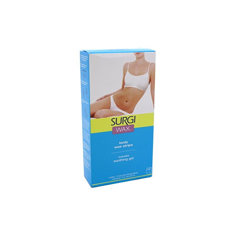 Surgi-wax Honey Wax Strips For Bikini, Body & Legs, 14