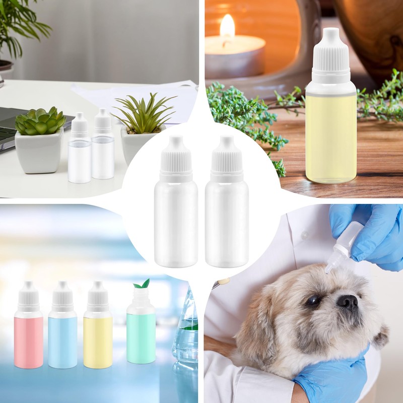 15ML Plastic Dropper Bottle, Eye Dropper Bottle, Empty Plastic Squeezable