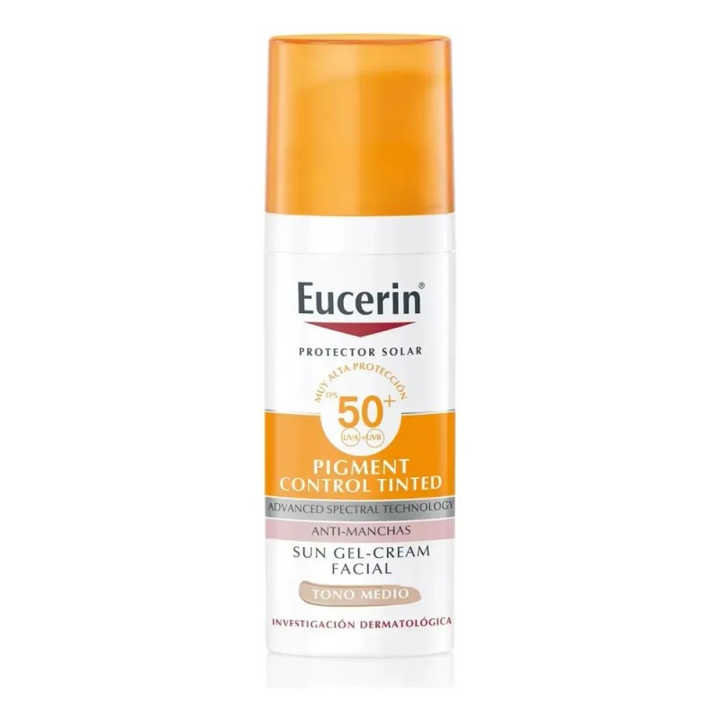 EUCERIN Protector Solar Pigment Control Tono Medio Facial FPS50+ 50ml