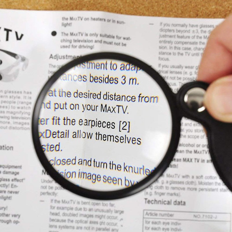 5X Mini Magnifying Glass Folding Pocket Magnifier Bigeye Glass Handheld