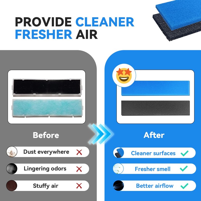 HOMNATURE 16 Pcs Mini Split Air Filter Compatible with Mitsubishi