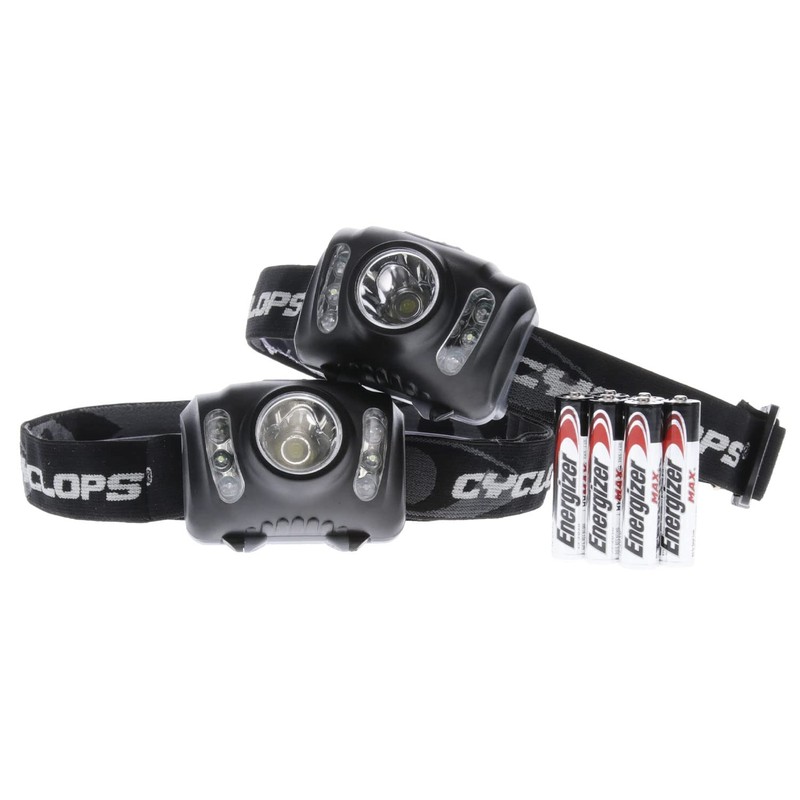 CYCLOPS 210 Lumen Headlamp, Tactical Durable Lightweight Compact Adjustable Stretch