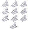 Pack of 10 polygel nail clips, nail tool clip, transparent