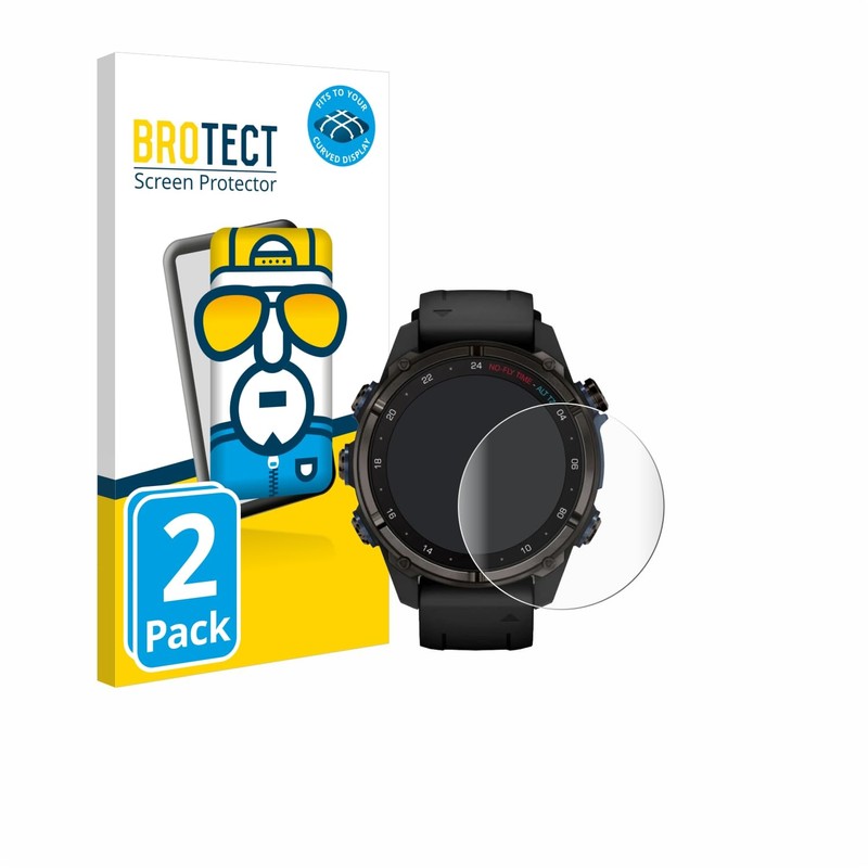 BROTECT Pack of 2 Full Cover Screen Protectors for Garmin