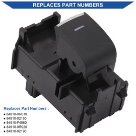 Obaee Passenger Side Window Switch Control Button Compatible with 2019-2021 Toyota RAV4 XA50, 2018-2021 Toyota C-HR Replacement OEM 84810-0R010, 84810-02180, 84810-F4060 Bule Light