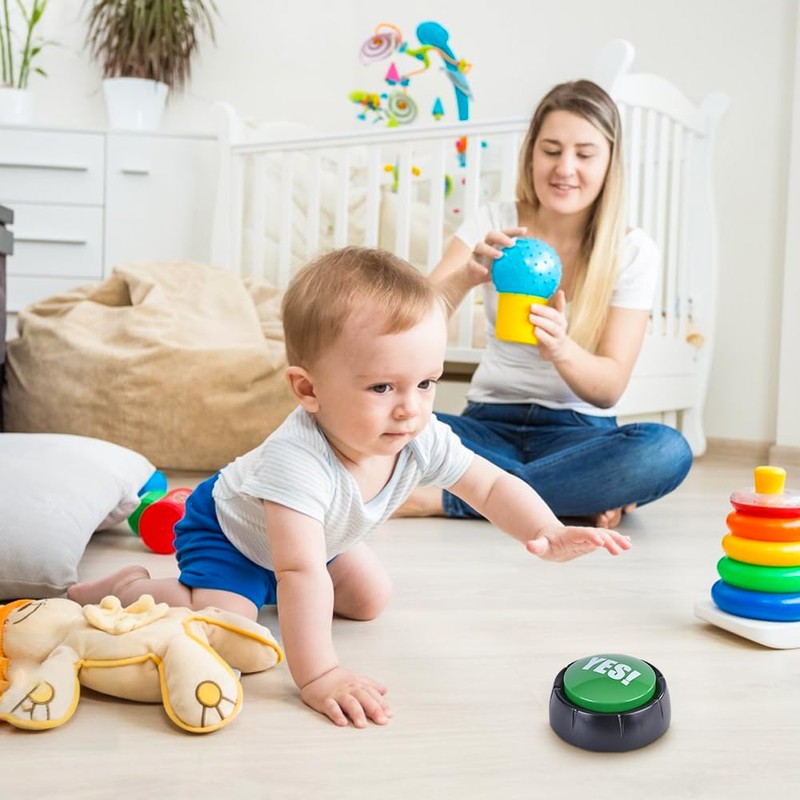 Living Today Yes Sound Button, Talking Yes Buzzer Buttons, Answer