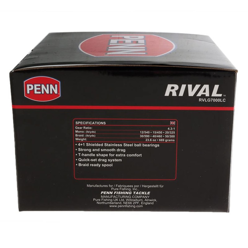 PENN Rival Longcast Fishing Reels - Gold