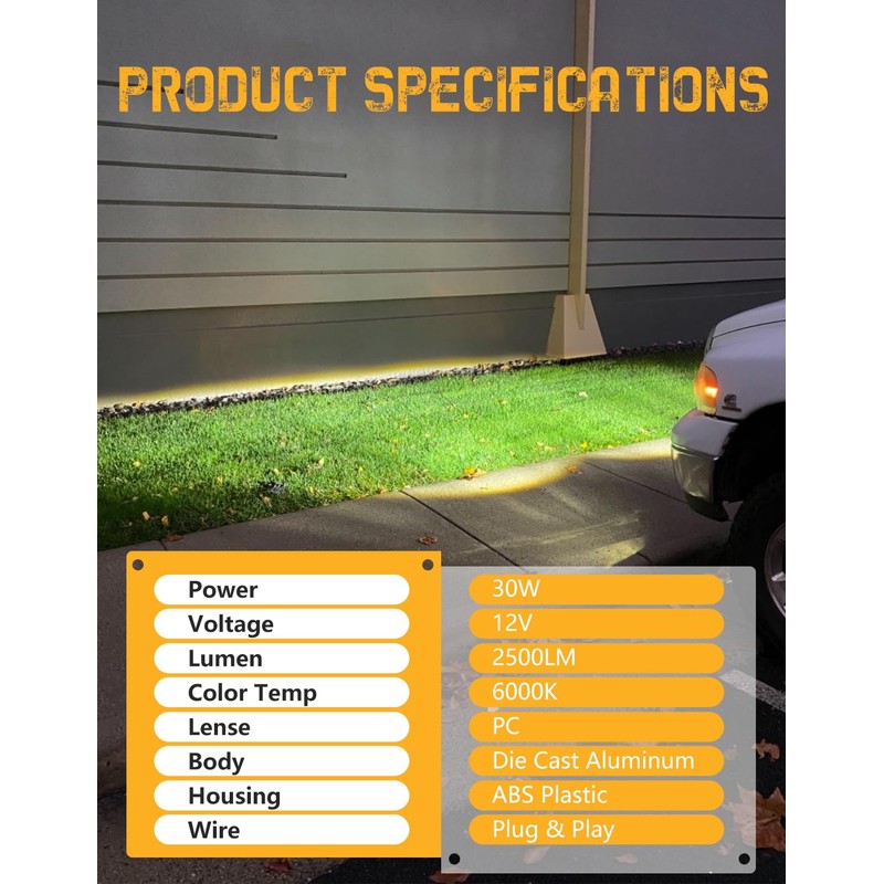 NORTHYUN LED Fog Light Assembly Fog Light Replacement Compatible with