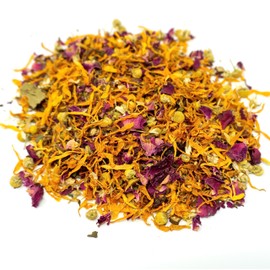 No Furries Delights 100% Organic & All Natural Floral Botanical Herb Mix for Rabbit Hamster Guinea Pig Chinchilla Hermit Crab Chicken, 30g All in One Forage Mix