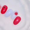 Cherry Tomato Red Syrup Handmade Nail Tips - Almond Short