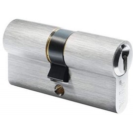 Yale 600-Serie Euro-Profilzylinder – Doppelt/Notfall – 27/27 – Satin-Nickel – Blistermenge 1