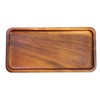 redchocol8® Handmade Wooden Rectangular Plate Tray Natural Brown Dining Centrepiece