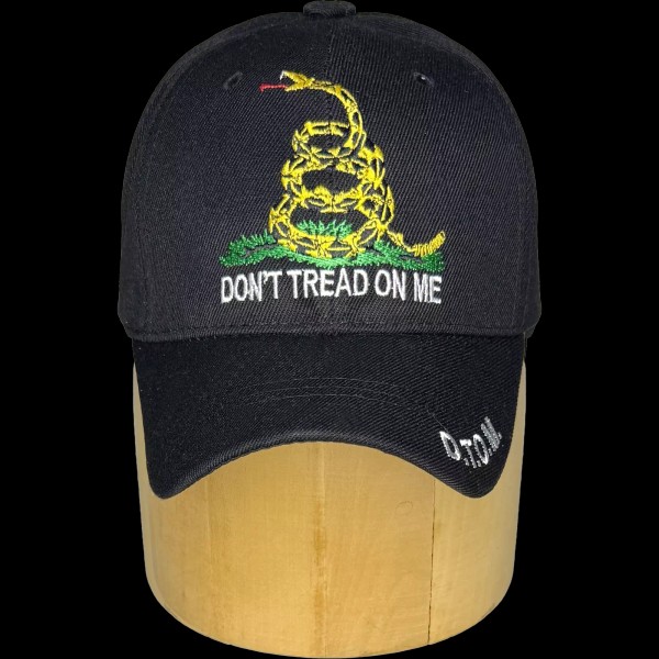 U.S. Warrior DON'T TREAD ON ME RATTLESNAKE CAP - Black