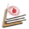 4 x Triangle Coasters - Repubblica Of Mauritius Map Africa