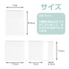ESJNNK Transparent Sticky Notes, 4 Sizes, 50 Sheets Each White