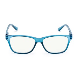 Readers.com Reading Glasses: The Francis Blue Light Reader square Style for Men and Women