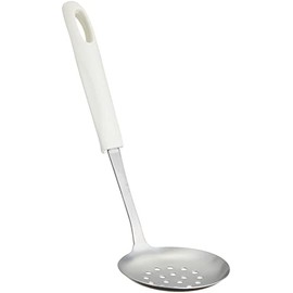 Shimomura Industry AAM-250 Niigata Tsubame Sanjo, Made in Japan, Ajiri Mini Ladle with Perforation, White