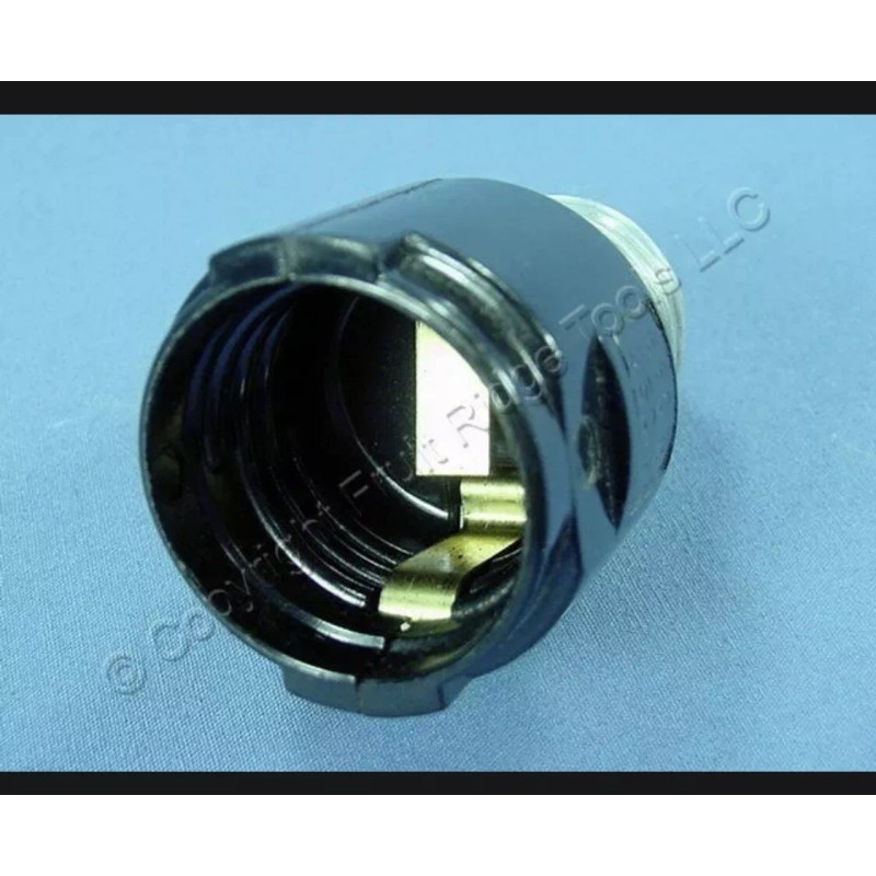 Legrand Black Phenolic Light Socket Lamp Holder Extension Medium Base