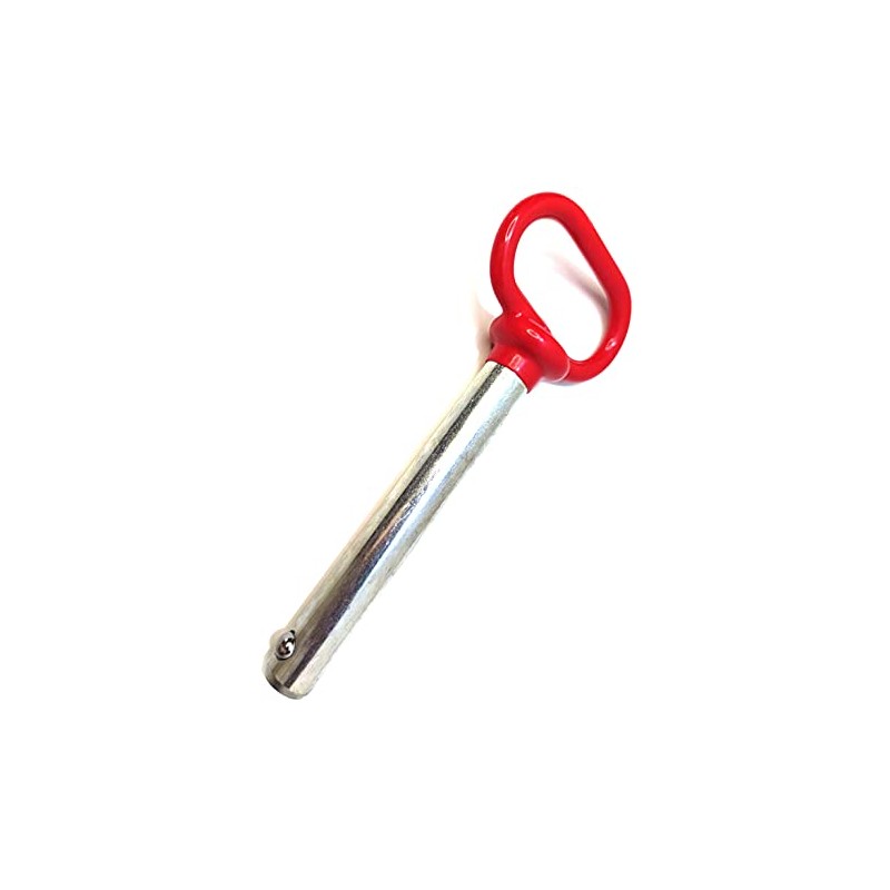 5/8" x 4" Red Handle Detent Pin ,Head Towing Hitch