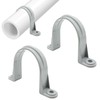 Pipe Strap Clamp, 2-Holes Plastic Conduit Pipe Clamps PVC Pipe