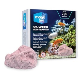 Magic Tank Rock, Fish Tank Rocks for Enhancing Water Clarity with Your Regular Cleaning Routine, Fish Friendly Aquarium Rocks, All Natural Aquarium Decor, Small, Up to 750 Gallons