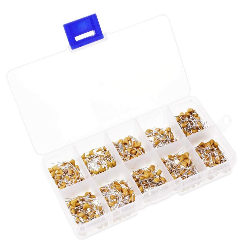 Youmile 500 Pcs Multilayer Ceramic Capacitor Assortment Kit 10 Values