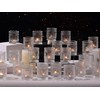 DEVI 48pcs Clear Votive Candle Holders Bulk, Wedding Party Centerpieces