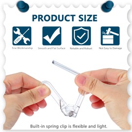 Jetec 6 Pieces Clear Tablecloth Clips Plastic Table Cloth Clips Loaded Table Cloth Holders Table Cover Clips for Holiday Dinging Room Home Indoor and Outdoor Picnic Party Tablecloth Fix