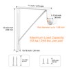 KOVOSCH 4 Pack Heavy Duty Closet Shelf & Rod Brackets,