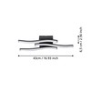 EGLO Cabezas-E LED Ceiling Light, Rod-shaped Ceiling Light, Kitchen Lamp