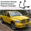 Headlight Conversion Wire Harness,Quad Housing to Projector Adapter Compatible with