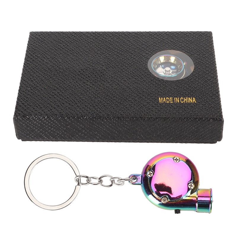 LED Turbo Keychain with Sound and Light Battery Powered Metal