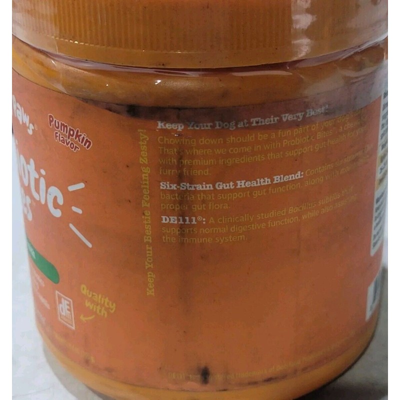 Zesty Paws 90 Probiotic Bites for Dogs Digestive Enzyme Gut