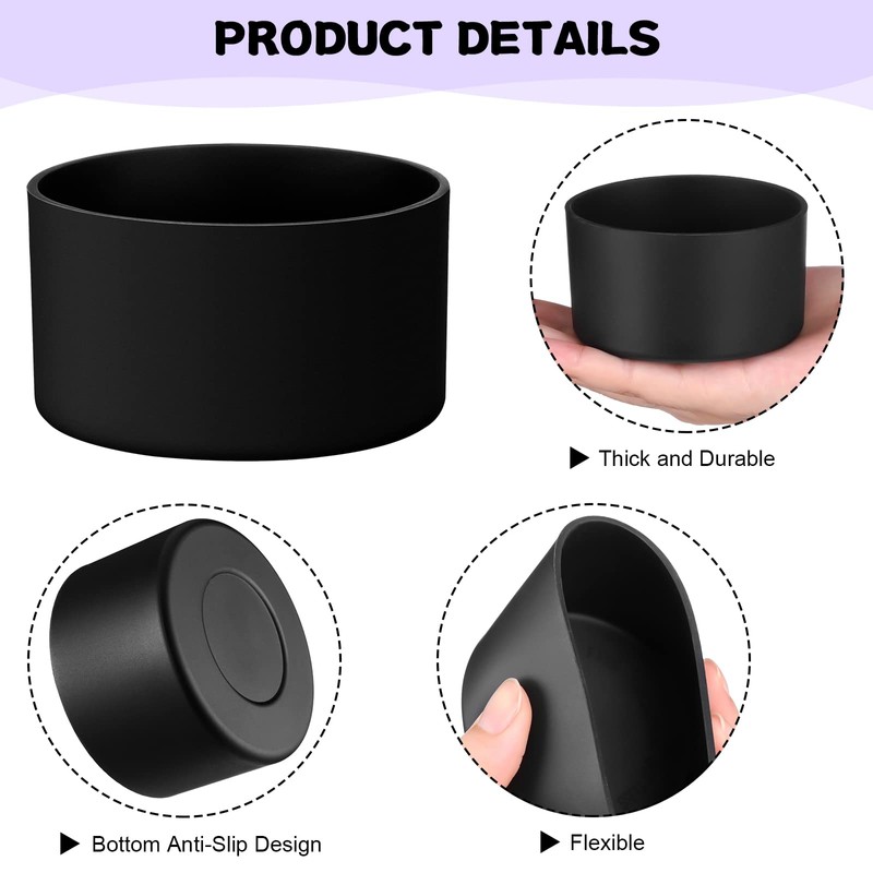 Honeydak 12 Pcs Silicone Sleeve Bottom Base Accessories for 16