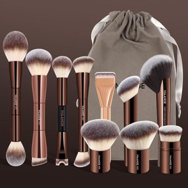 MAANGE Professional Makeup Brushes with Makeup Holder Set, 8/10pcs Multifunctional Makeup Brushes, Makeup Tools Gift, Makeup Products, Victoria Beckham Makeup Product, Eyeshadow Brushes, Eyeshadow Brush, Makeup Brushes Set, Cosmetics:_10pcs_10 pcs + storage bag
