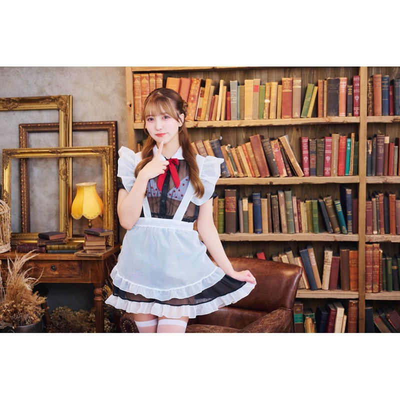 Clearstone SecretRose Halloween See-Through Maid Cosplay Women's White
